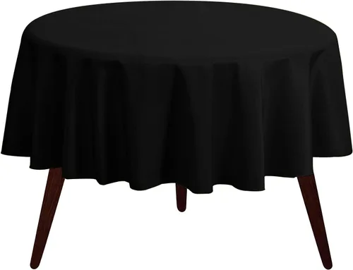 Vista 63 de Pomp - Mantel premium de poliéster con estampado abstracto de 52 x 52 pulgadas cuadradas Tela de fácil cuidado, resistente a arrugas y manchas