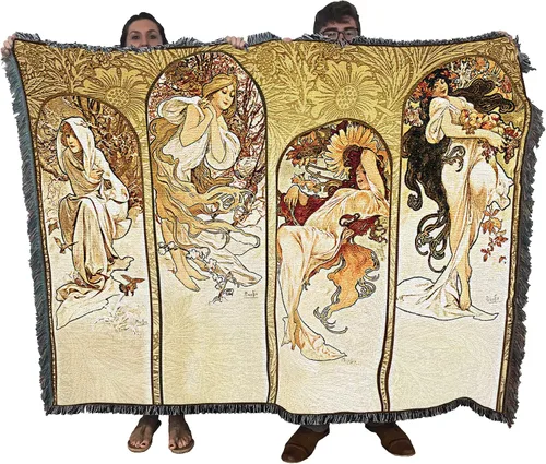 Vista 10 de Asti Cinzano - Manta vintage para póster de Leonetto Cappiello - Tapiz de regalo de arte fino tejido de algodón, fabricado en los Estados Unidos