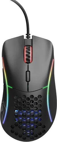 Vista 2 de Glorious Gaming Mouse - Glorious Model D Honeycomb Mouse - Mouse de PC RGB superligero - 240oz - Mouse negro mate con cable
