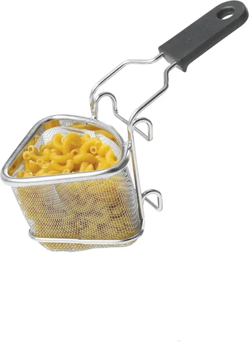 Vista 5 de Starfrit Cesta de cocina pequeña para fondue, acero inoxidable, 2 posiciones de drenaje