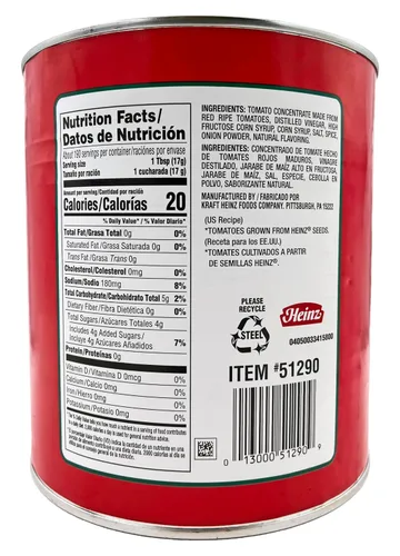 Vista 2 de Heinz Salsa de tomate - 1 lata - 7.1 lb