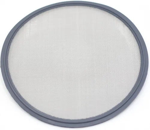Vista 11 de HFS (R) 1,5 "Tri Clamp Screen Junta FKM w/Stainless Screen 10 Mesh (2000 μm)
