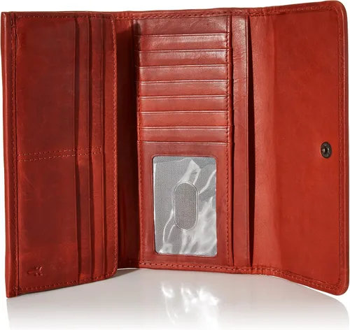Vista 4 de FRYE Cartera de piel Melissa Continental Snap