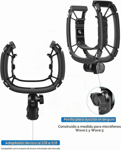 Vista 3 de Soporte de choque Wave 3