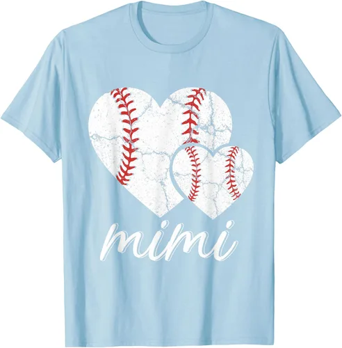 Vista 91 de Camiseta de béisbol Mimi para el Día de la Madre, Negro, S