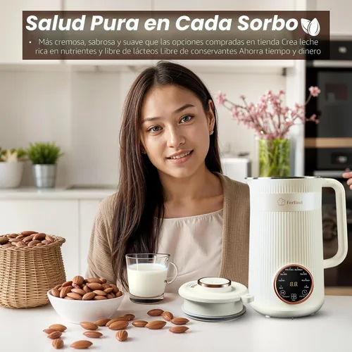 Vista 5 de NUEVO Fabricante de Leche de Nueces 8-en-1 para 32 oz de Leche de Almendra Casera, Leche de Avena, Leche de Soja, Leche de Coco Sin Lácteos, Bebidas