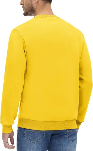 Vista 77 de MAGCOMSEN Sudadera de cuello redondo para hombre de manga larga casual cálida de forro polar