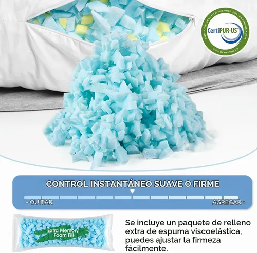 Vista 3 de SweetSlubr Almohada corporal, almohada de embarazo de espuma viscoelástica 35.4 x 9.8 pulgadas