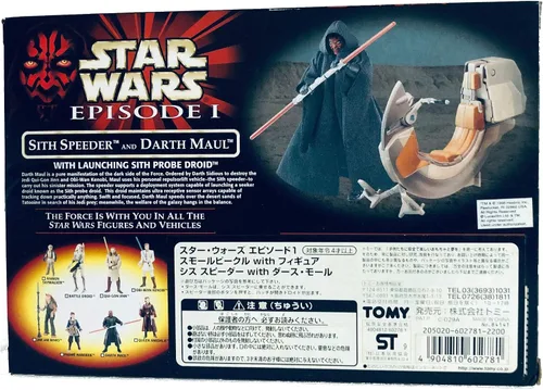 Vista 2 de Star Wars Episodio I: La amenaza fantasma, Sith Speeder y Darth Maul figura de acción