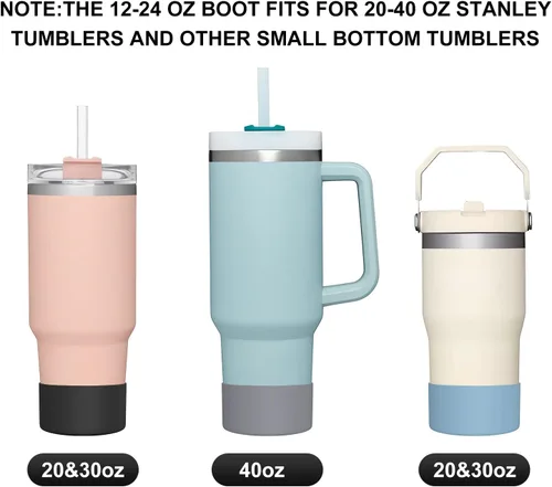 Vista 6 de CHEETAH Funda Protectora para Botella de Agua Hydroflask de 12oz - 40oz, Funda de Silicona Inferior Sin BPA, Compatible con Todas las Botellas
