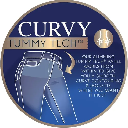 Vista 4 de Angels Forever Young Women's Curvy Bootcut Mid-Rise Jeans (Standard and Plus)