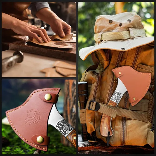 Vista 6 de NedFoss Warthog - Hacha de hacha pequeña de 9 pulgadas con funda