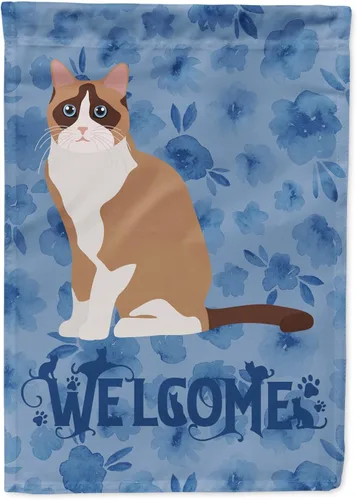 Vista 48 de Caroline's Treasures CK5005GF Bandera de bienvenida de gato abisinio para buzón, bandera decorativa para patio exterior, obras de arte de patio