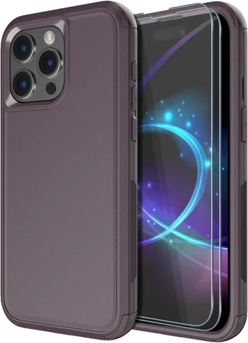 Vista 14 de Diverbox Funda para iPhone 15 Plus [a prueba de golpes] [a prueba de caídas] [protector de pantalla de vidrio templado], funda de protección