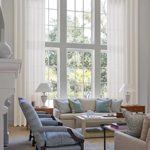 Vista 10 de Cortinas extra largas con pliegues de lino taupe beige de 132 pulgadas de largo para sala de estar con techo alto, dormitorio, cortinas de ventana