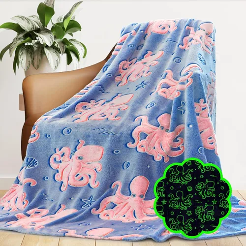 Vista 54 de Manta de vaca para niños de 40 x 50 pulgadas, ropa de cama de forro polar ultrasuave para niños y niñas, manta ligera para cochecito de bebé, bonita