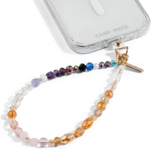 Vista 14 de Case-Mate Correa de muñeca con dije de teléfono, cadena dorada/cuero negro Detachable Anti-Theft Phone Strap - Hands-Free iPhone Wrist Strap for