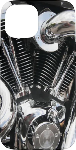 Vista 6 de iPhone 16 Motor de la motocicleta primer plano brillante caso de motociclista