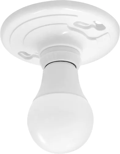 Vista 8 de Maxxima - Soporte para lámpara de plástico sin llave E26, base mediana de una pieza, paquete de 2 unidades Soporte para caja de salida, 660W