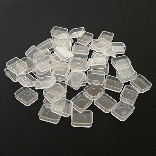 Vista 13 de Sartenes de acuarela vacías con rayas magnéticas – 100 piezas de plástico de 0.0 fl oz kits de sartenes para bricolaje acuarelas o acrílicos pintura