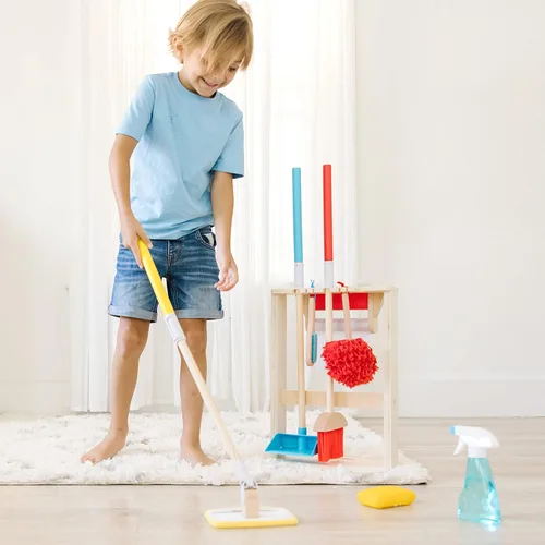 Vista 2 de Melissa & Doug Juego de limpieza Deluxe Sparkle & Shine (11 piezas) - Certificado FSC