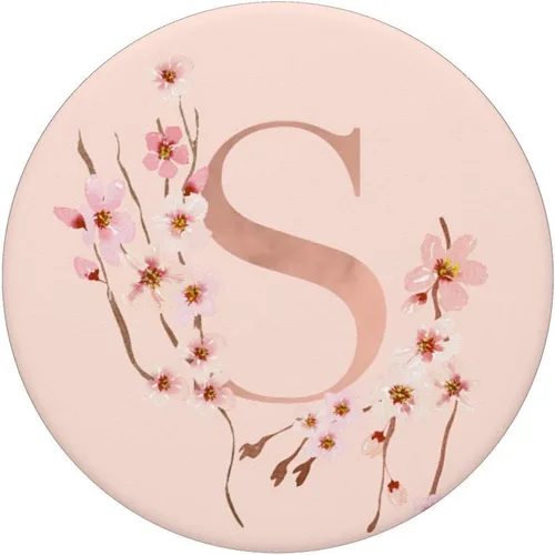 Vista 3 de Cherry Blossom - Soporte para teléfonos y tabletas, diseño de flor japonesa, Negro