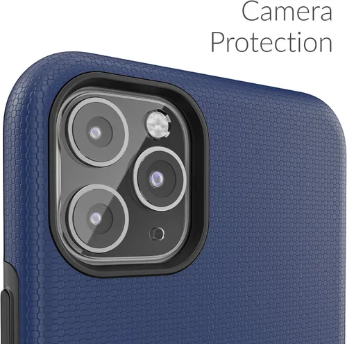 Vista 3 de Crave Funda para iPhone 11 Pro Max, funda de protección dual para iPhone 11 Pro Max, color azul marino