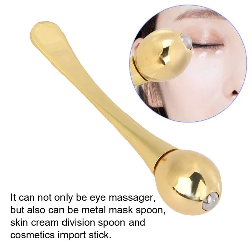 Vista 3 de Palitos de masaje de crema para ojos, aplicador de crema de ojos de aleación de zinc, antiarrugas, alivio de fatiga ocular, palo de masaje