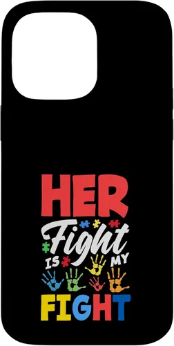 Vista 21 de Her Fight is My Fight Autism Awareness Case for iPhone XR