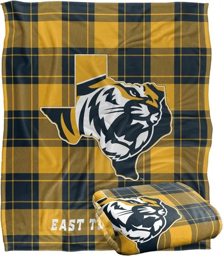 Vista 90 de LOGOVISION St John's University Campus Plaid Spirit Silky Touch Manta súper suave 36 x 58 pulgadas