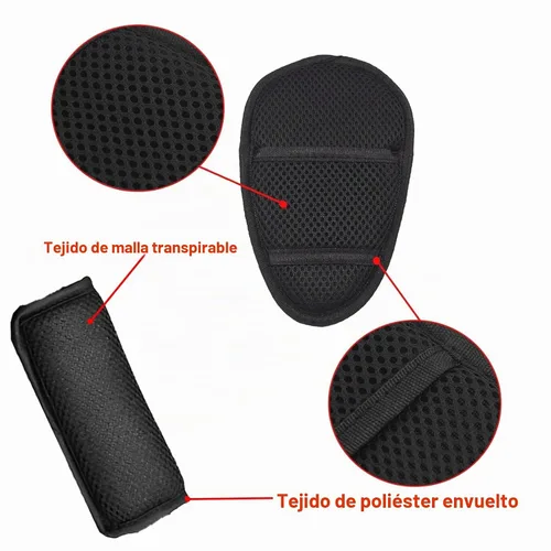 Vista 3 de Cinturón de seguridad universal de 5 puntos para silla alta, almohadillas ajustables para cinturón de seguridad, almohadillas de hombro con correa
