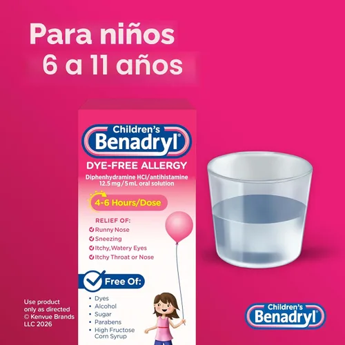 Vista 4 de Anti alérgico Benadryl para niños, 1, 1