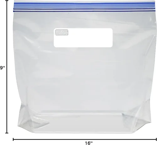 Vista 6 de Amazon Basics Bolsas de galón resellables para congelador, sin BPA, 90 unidades (anteriormente Solimo)