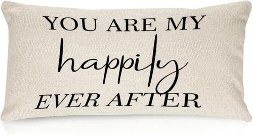 Vista 9 de Better When We are Together - Fundas de almohada lumbar de 12 x 20 pulgadas con citas divertidas de algodón y lino para sofá, decoración de sala