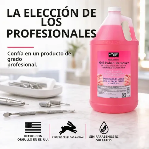 Vista 7 de PRO Nail - Removedor de acrílico y gel para mejorar el control de daños, 32 onzas
