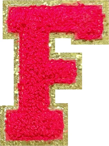 Vista 78 de 4 parches de letras de felpilla negra, parches de letras termo-adhesivas de 2.2", parches de letras de felpilla para ropa (S)