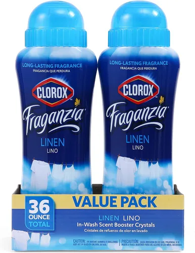 Vista 30 de Clorox Fraganzia Cristales Potenciadores de Aroma para Lavandería en Aroma de Madera de Cedro y Salvia - Perlas Perfumadas Frescas para el Lavado