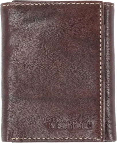 Vista 15 de Steve Madden Billetera triple RFID para hombre con ventana de identificación