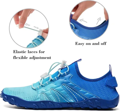 Vista 3 de Tenis impermeables para hombres y mujeres descalzo calcetín acuático de secado rápido para usar al aire libre calzado deportivo para kayak canotaje