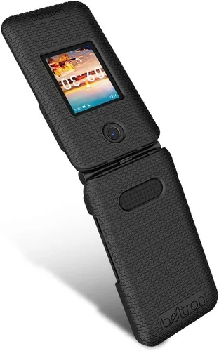 Vista 7 de BELTRON Funda para AT&T Cingular Flip IV con clip para cinturón (U102AA) - Negro