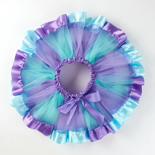 Vista 2 de First 1st Birthday Girl Outfit Baby Mermaid Party Tutu Skirt