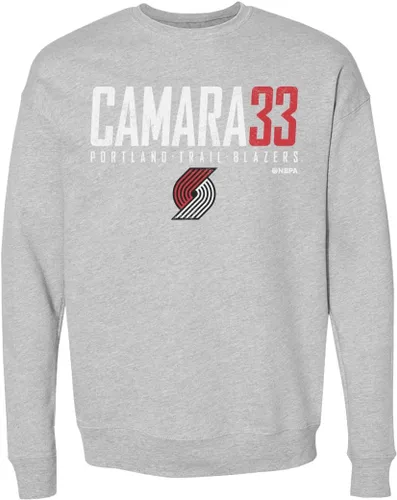 Vista 2 de 500 LEVEL Toumani Camara Portland Trail Blazers Sudadera de cuello redondo - Toumani Camara Portland Trail Blazers Elite WHT