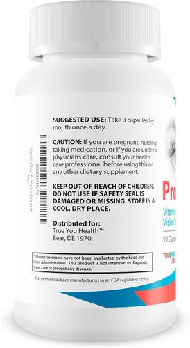 Vista 3 de Pro VisiClear For Eyes - Suplemento de visión enriquecido con vitamina A - Apoyo a base de vitaminas para apoyar la visión naturalmente