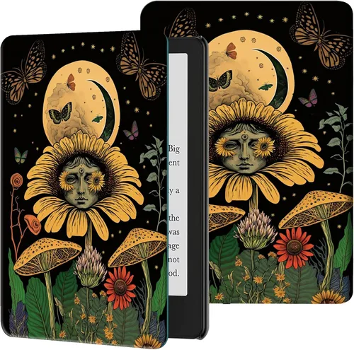 Vista 9 de Rossy Funda para Kindle de 10ª generación 2019, delgada, de piel sintética, ajustable, con encendido y apagado automático para Kindle de 10ª