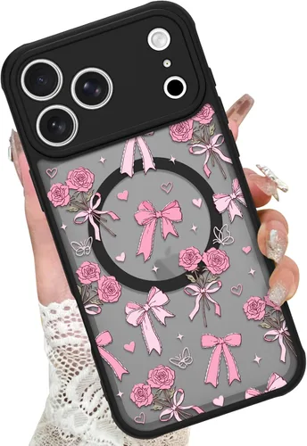 Vista 51 de KANGHAR - Funda para iPhone 11 [Compatible con Magsafe] Patrón estampado de leopardo Lindo guepardo Funda protectora magnética para niñas, mujeres