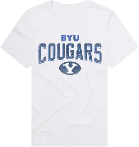 Vista 19 de Campus Lab Official NCAA Classic Distressed Logo Collegiate Classic Ring-Spun T-Shirt Unisex for Men & Women