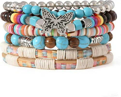 Vista 11 de Pulsera Gótica Ajustable de Cuero Trenzado Punk Multicapa de Estilo Grunge, Conjunto de Pulseras Emo con Brazalete de Metal, Envoltura