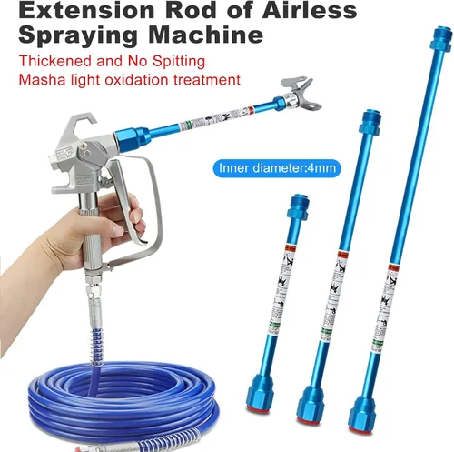 Vista 2 de Pulverizador de Pintura Sin Aire Punta de Pistola Pulverizadora Poste de Extensión Paquete de 3 Pistolas Pulverizadoras Sin Aire Varita de Pintura