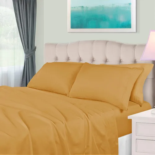 Vista 32 de BLUENILEMILLS Juego de ropa de cama ultrasuave de algodón egipcio de fibra larga, 650 hilos, lujoso, elegante, tejido de satén suave, 1 sábana