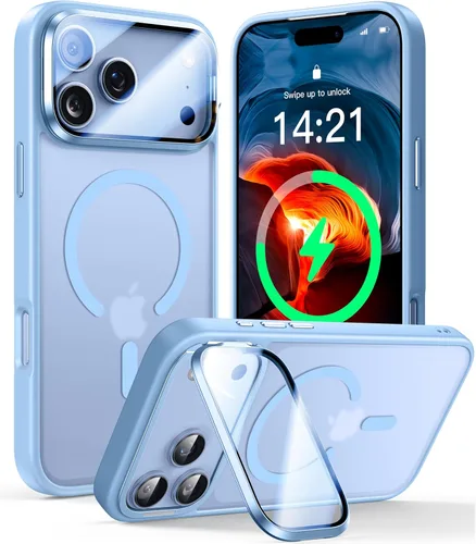 Vista 9 de VOFATA [Protección Completa Mejorada de la Cámara] para Funda iPhone Air con Cubierta de Cámara con Soporte [Compatible con MagSafe][Protección